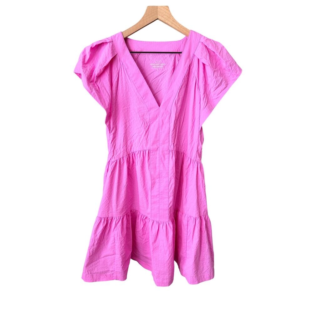 Vineyard Vines Bright Pink Sophie Harbor Mini Dress Small